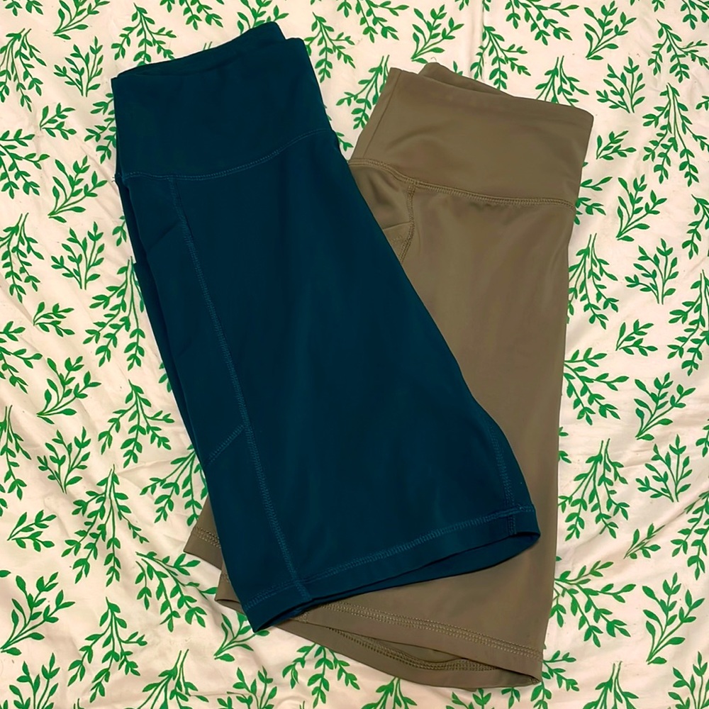 American Eagle The Everything Pocket Bike Short Bundle, teal and olive - Medium